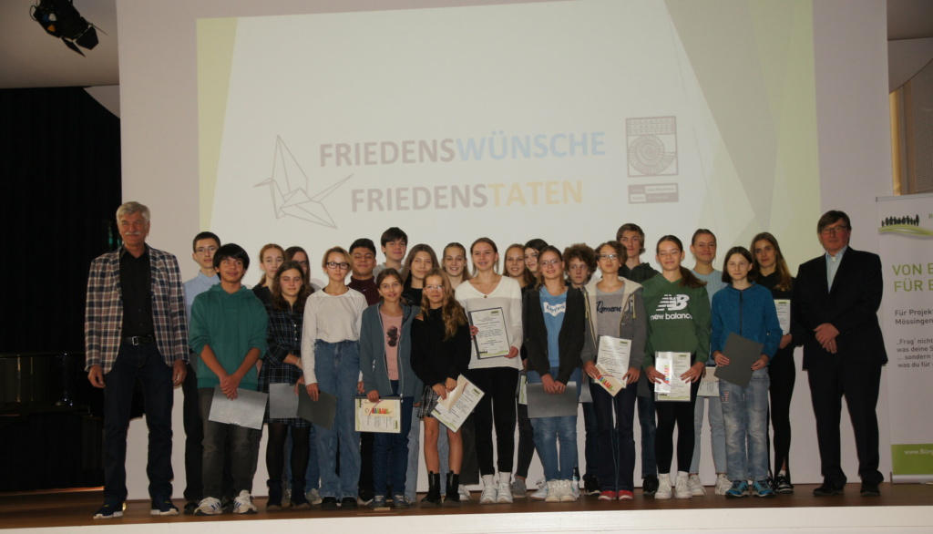 Jugendpreis 2022 für Friedensprojekt verliehen